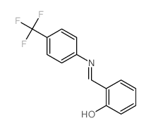 Phenol,2-[[[4-(trifluoromethyl)phenyl]imino]methyl]- structure