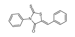 5-benzylidene-3-phenyl-2-sulfanylidene-1,3-thiazolidin-4-one Structure