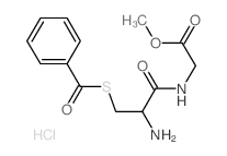 methyl 2-[(2-amino-3-benzoylsulfanyl-propanoyl)amino]acetate Structure