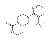 ethyl 4-[3-(trifluoromethyl)pyridin-2-yl]piperazine-1-carboxylate结构式