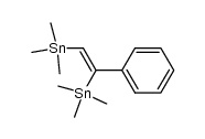 (Z)-(1-phenylethene-1,2-diyl)bis(trimethylstannane) Structure