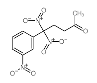2-Pentanone,5,5-dinitro-5-(3-nitrophenyl)-结构式