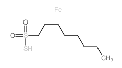 1-Octanesulfonothioicacid, iron(3+) salt (3:1) Structure