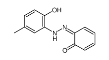 6-[(2-hydroxy-5-methylphenyl)hydrazinylidene]cyclohexa-2,4-dien-1-one Structure