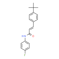 3-[4-(TERT-BUTYL)PHENYL]-N-(4-FLUOROPHENYL)ACRYLAMIDE结构式
