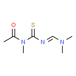Acetamide,N-[[[(dimethylamino)methylene]amino]thioxomethyl]-N-methyl- Structure