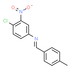 (4-chloro-3-nitrophenyl)(4-methylbenzylidene)amine结构式