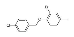 2-bromo-4-methylphenyl (4-chlorophenyl)methyl ether Structure