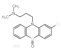 10H-Phenothiazine-10-propanamine,2-chloro-N,N-dimethyl-, 5-oxide, hydrochloride (1:1) Structure