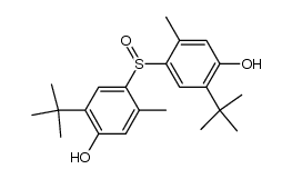 2,2'-Di-tert-butyl-5,5'-dimethyl-4,4'-sulfinyl-di-phenol Structure