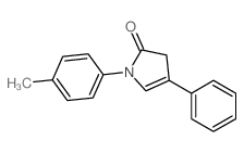 2H-Pyrrol-2-one,1,3-dihydro-1-(4-methylphenyl)-4-phenyl-结构式