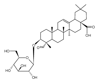 Gypsogenin-3-β-D-glukopyranosid Structure