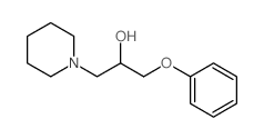 1-phenoxy-3-(1-piperidyl)propan-2-ol结构式