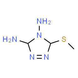 4H-1,2,4-Triazole-3,4-diamine,3,5-dihydro-5-(methylthio)-(9CI) picture