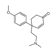 4-[2-(dimethylamino)ethyl]-4-(4-methoxyphenyl)cyclohex-2-en-1-one Structure