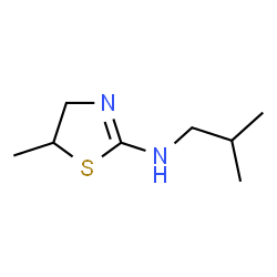 2-Thiazolamine,4,5-dihydro-5-methyl-N-(2-methylpropyl)-(9CI) structure