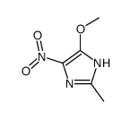 4-methoxy-2-methyl-5-nitro-1H-imidazole结构式