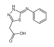 2-(5-anilino-1,3,4-thiadiazol-2-yl)acetic acid Structure