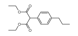 Diethyl-(4-propylphenyl)malonat Structure