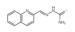 (quinolin-2-ylmethylideneamino)thiourea Structure