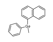 1-Naphthylphenylmethylgermaniumhydrid Structure