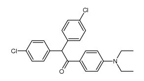 2,2-bis(4-chlorophenyl)-1-(4-(diethylamino)phenyl)ethanone Structure