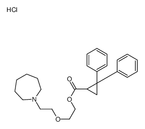 2-[2-(azepan-1-yl)ethoxy]ethyl 2,2-diphenylcyclopropane-1-carboxylate,hydrochloride结构式