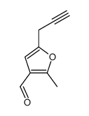 3-Furancarboxaldehyde, 2-methyl-5-(2-propynyl)- (9CI) structure