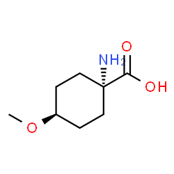 Cyclohexanecarboxylic acid, 1-amino-4-methoxy-, trans- (9CI) Structure