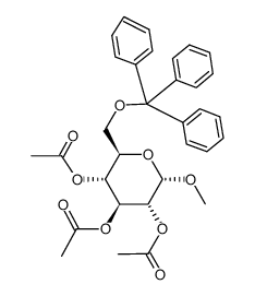 甲基6-O-三苯甲基-1,3,4-三-O-乙酰基-α-D-吡喃半乳糖苷图片