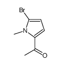 1-(5-bromo-1-methylpyrrol-2-yl)ethanone Structure