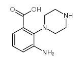 3-amino-2-piperazin-1-ylbenzoic acid Structure