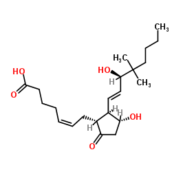 16,16-Dimethyl prostaglandin E2结构式