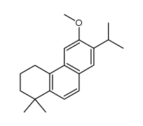 1,2,3,4-Tetrahydro-1,1-dimethyl-6-methoxy-7-isopropylphenanthrene结构式