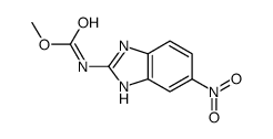methyl N-(6-nitro-1H-benzimidazol-2-yl)carbamate结构式