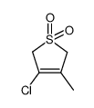 3-chloro-4-methyl-2,5-dihydro-thiophene-1,1-dioxide结构式