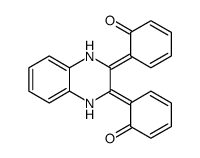 6-[3-(6-oxocyclohexa-2,4-dien-1-ylidene)-1,4-dihydroquinoxalin-2-ylidene]cyclohexa-2,4-dien-1-one Structure