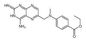 ethyl 4-[(2,4-diaminopteridin-6-yl)methyl-methylamino]benzoate结构式