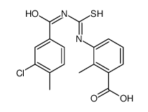 3-[(3-chloro-4-methylbenzoyl)carbamothioylamino]-2-methylbenzoic acid结构式