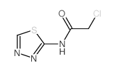 2-氯-N-1,3,4-噻二唑-2-乙酰胺结构式
