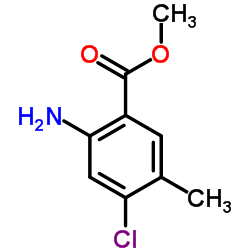 Methyl 2-amino-4-chloro-5-methylbenzoate结构式