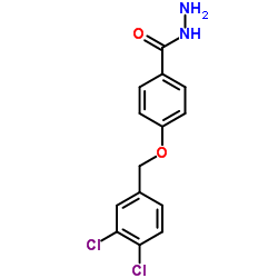 4-[(3,4-Dichlorobenzyl)oxy]benzohydrazide结构式