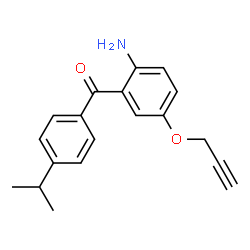 (2-amino-5-(prop-2-yn-1-yloxy)phenyl)(4-isopropylphenyl)methanone Structure