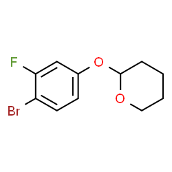 2H-Pyran, 2-(4-bromo-3-fluorophenoxy)tetrahydro- Structure