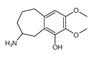 6-amino-2,3-dimethoxy-6,7,8,9-tetrahydro-5H-benzo[7]annulen-4-ol结构式
