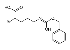 2-bromo-5-(phenylmethoxycarbonylamino)pentanoic acid Structure