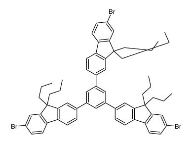 2-[3,5-bis(7-bromo-9,9-dipropylfluoren-2-yl)phenyl]-7-bromo-9,9-dipropylfluorene Structure