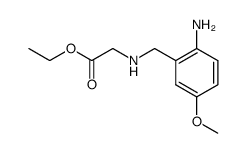 (2-Amino-5-methoxy-benzylamino)-acetic acid ethyl ester结构式