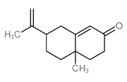 4a-methyl-7-prop-1-en-2-yl-3,4,5,6,7,8-hexahydronaphthalen-2-one结构式
