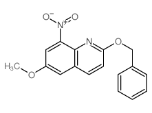 6-methoxy-8-nitro-2-phenylmethoxy-quinoline Structure